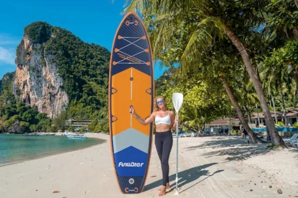 FunWater SUP fullos csomagban kajak üléssel a vízre